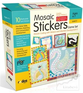 Mosaic Stickers Game Set - Mosaic Coding with Stickers and Attention D